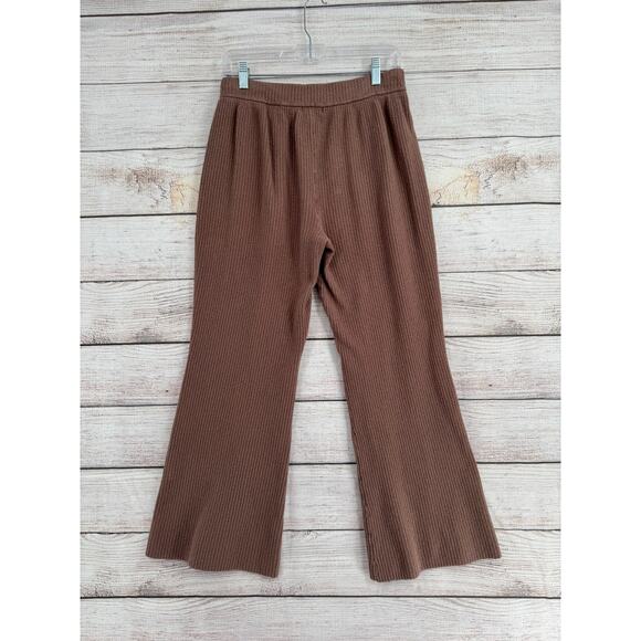 Athleta Brown Ribbed Wide-Leg Pants - Picture 2 of 12